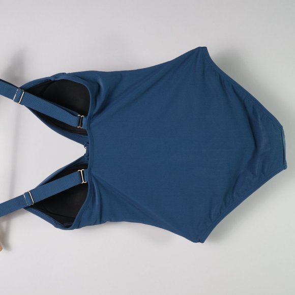 Kona Sol Blue One Piece Bathing Suit size M - Picture 2 of 4